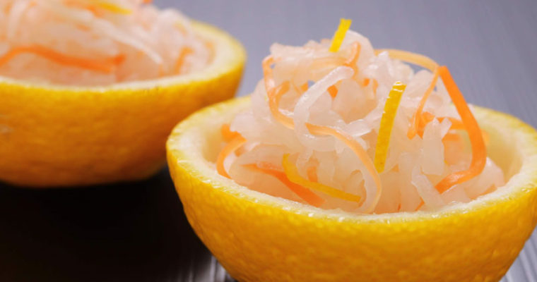 Kouhaku namasu / daikon and carrot pickles