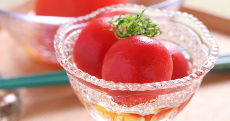 Tomato no Ohitashi (Tomatoes with savory sauce)
